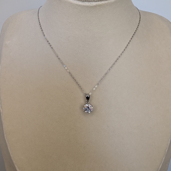1ct Moissanite Necklace - Picture 5 of 10